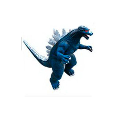Фігурка Годзила гумова з силіконовим наповнювачем і звуком K6024_Blue-Gray