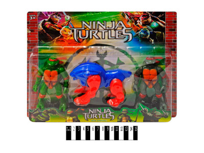 Набір "Черепашки-ніндзя" 3 фігурки світло 835253