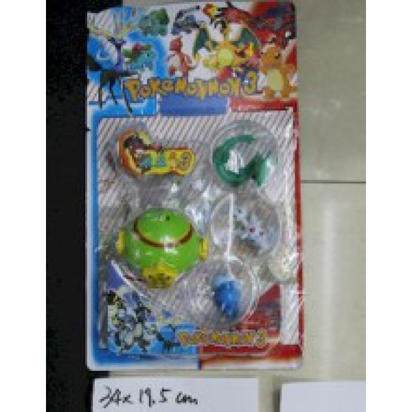 Покемони + покебол "Pokemon 3" 3 фігурки BT-PG-0010