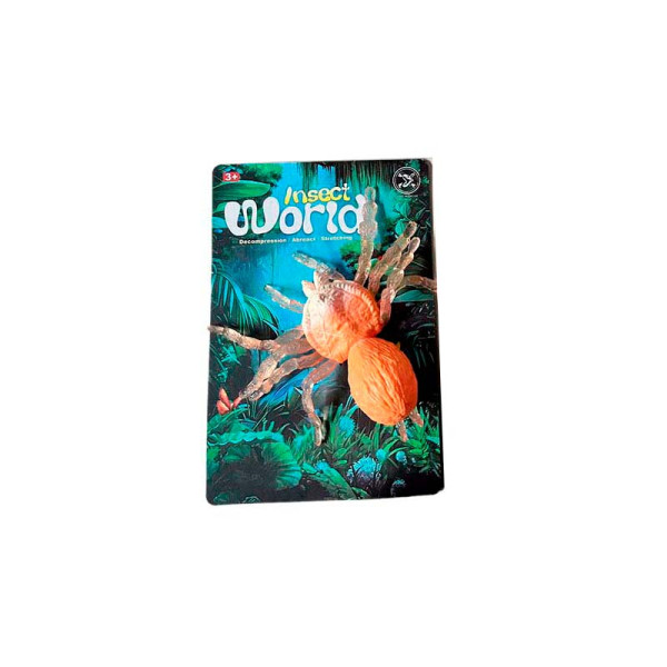 Фігурка комах Insect World павук гумовий 139-3_Orange