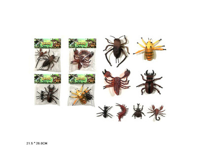 Тварина арт. 878-DK022 (264шт/2) комахи 4 види мікс 2 шт пакет. 215*26см 878-DK022