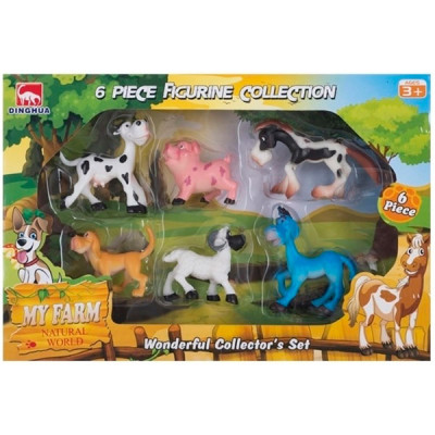 Ігрові фігурки DINGUA Набір Звірята з ферми 6 шт (у коробці) D0102 Ігрові фігурки DINGUA Набір Звірята з ферми 6 шт (у коробці) D0102