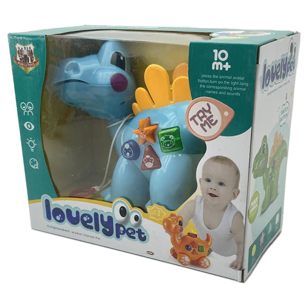 Фігурка динозавр зі звуком і світлом K-14_Blue Фігурка динозавр зі звуком і світлом K-14_Blue