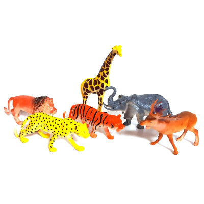 Набір диких тварин в кульку 6шт 303-47