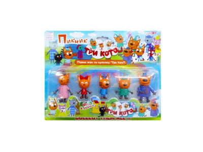 Набір фігурок "Три кота" на блістері 5шт. 89001A