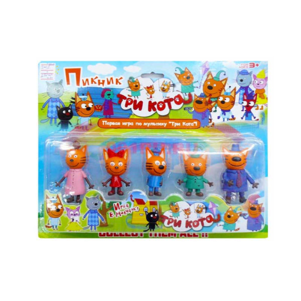 Набір фігурок "Три кота" на блістері 5шт. 89001A
