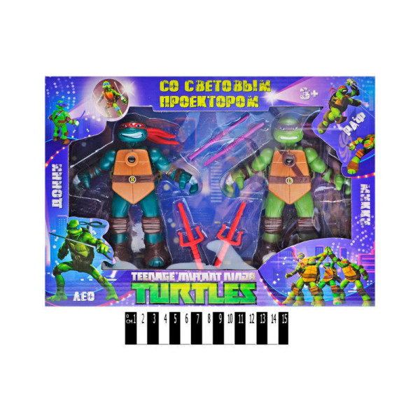 Герої "Черепашки-ніндзя" з проектором 811A-1/2