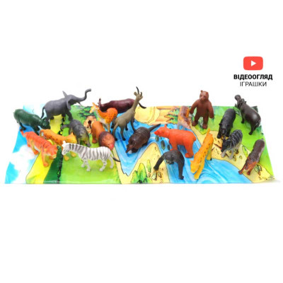Набір фігурок диких тварин 20 штук FY-147