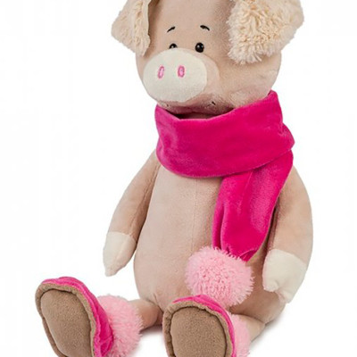 Свинка Ася в шарфику, 33 см MT-MRT031813-33S