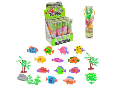 Набір гумових рибок 12 в 1 з рослинами 303-307