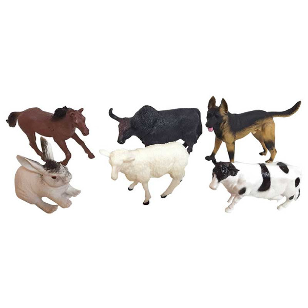 Набір свійських тварин в кульку 6шт р.32*24*6см 303 109