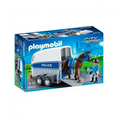 Конструктор Playmobil Поліція з конем і трейлером 6922