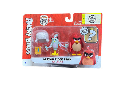 Ігрова фігурка Jazwares Angry Birds ANB Mission Mission Flock Ред і Сільвер ANB0007