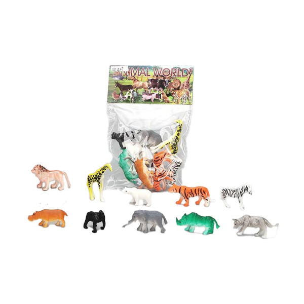 Набір фігурок Африканських тварин 10 штук в наборі 829