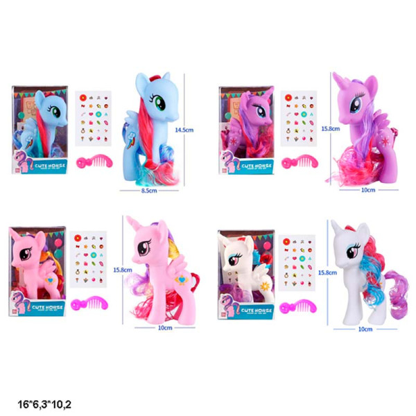 Поні-Єдиноріг з крилами та аксесуарами SG-F2017/SG-F2014/SG-F201