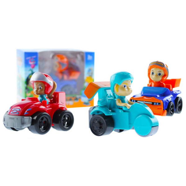 Набір машин з героями за мотивами мультфільму у коробці 12 шт. 553-236