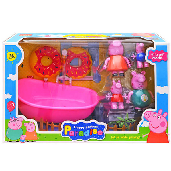 Ігровий набір "Свинка Пеппа" з ванною YM8082
