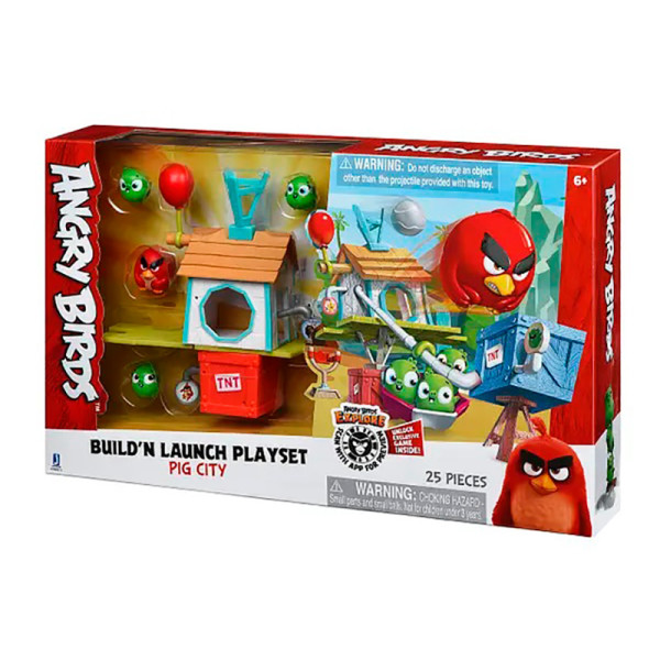 Ігрова фігурка Jazwares Angry Birds ANB Medium Playset (Pig City Build n L ANB0015 Ігрова фігурка Jazwares Angry Birds ANB Medium Playset (Pig City Build n L ANB0015