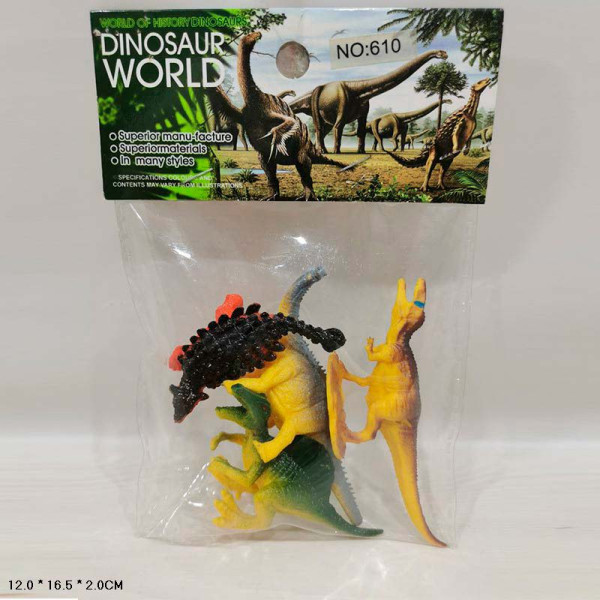 Набір фігурок динозаври 4 шт 610 Набір фігурок динозаври 4 шт 610
