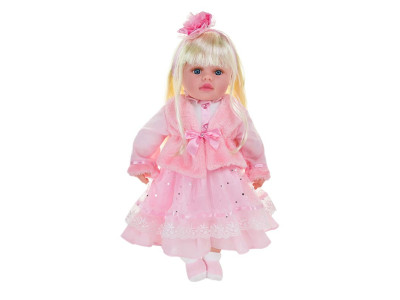 Лялька "Панночка" мяконабивна музикальна на батарейках PL-525-101_Light-Pink