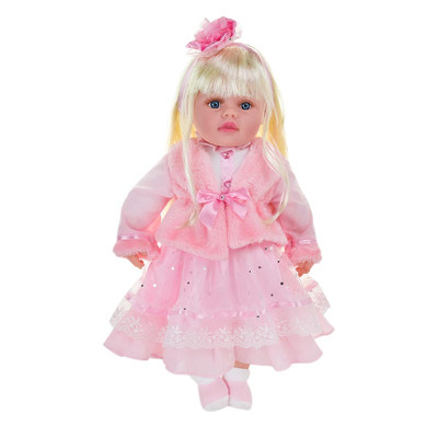 Лялька "Панночка" мяконабивна музикальна на батарейках PL-525-101_Light-Pink