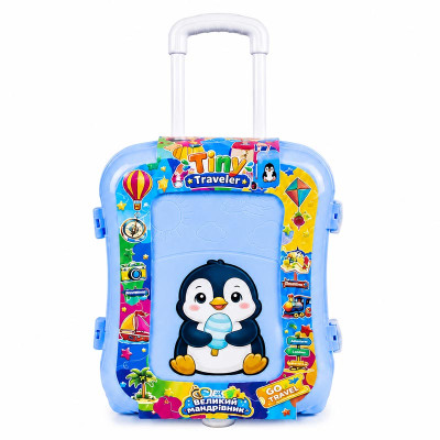 Дитяча валіза Бамсик "Великий мандрівник" порожній 305/26_Penguin Blue