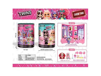 Набір лялька з аксесуарами L.O.L TWINS SET 2 кольори в асортименті AA-1665 Набір лялька з аксесуарами L.O.L TWINS SET 2 кольори в асортименті AA-1665