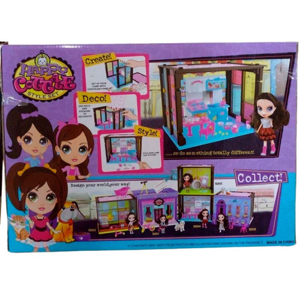 Будиночок збірний з лялькою та кухнею 5004 Будиночок збірний з лялькою та кухнею 5004