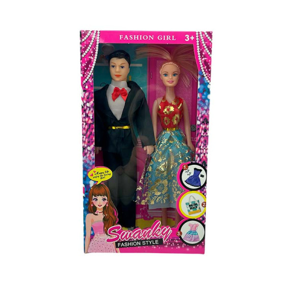 Лялька Swanky сім'я 619-4_Red-Blue