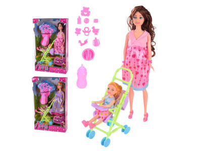 Лялька Мама з дитиною з аксесуарами 2 види 131-3