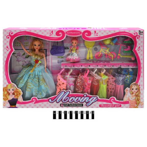 Лялька Moving Fashion Style з яскравим гардеробом і аксесуарами YX032-D