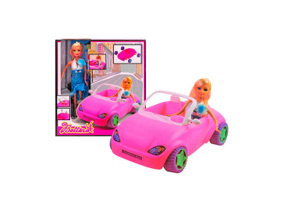 Лялька з машиною в коробці 68090