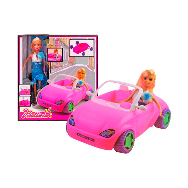 Лялька з машиною в коробці 68090