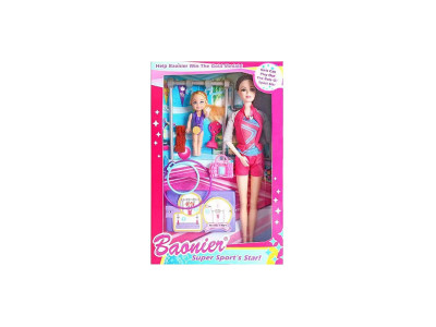 Лялька з набором для гімнастики JJ8579