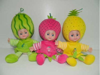 Лялька мяка музична Фрукти TT1012/1512/1612