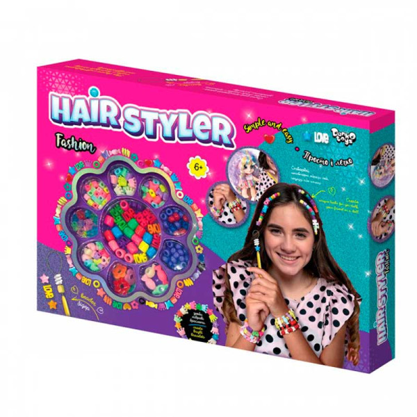 Набір для створення зачісок Danko Toys Перукар Hair Styler. Fashion з аксес HS-01-04 Набір для створення зачісок Danko Toys Перукар Hair Styler. Fashion з аксес HS-01-04