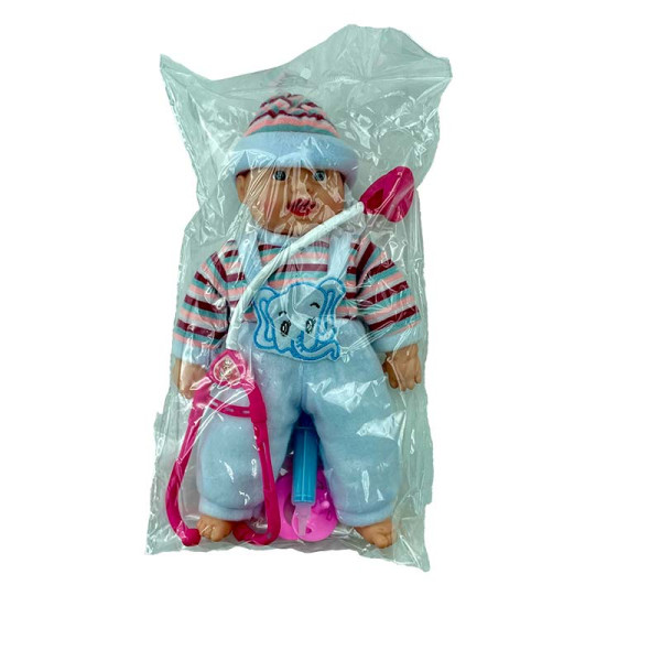 Пупс з аксесуарами 25см X1019/1019-1_Blue-Multicolor Пупс з аксесуарами 25см X1019/1019-1_Blue-Multicolor