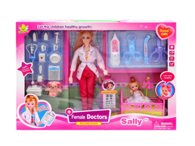 Лялька Famale Doctor Sally з ліжечком та аксесуарами 68042