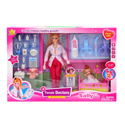 Лялька Famale Doctor Sally з ліжечком та аксесуарами 68042