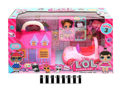 Лялька L.Q.L. з будиночком і машинкою TM924