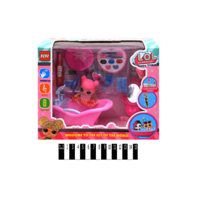 Ігровий набір L.Q.L з ванночкою YM726A Ігровий набір L.Q.L з ванночкою YM726A