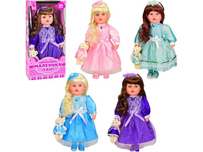 Лялька Маленька Пані арт. PL519-1801N (12шт) 4 видиз іграшкоюУкр. мовако PL519-1801N