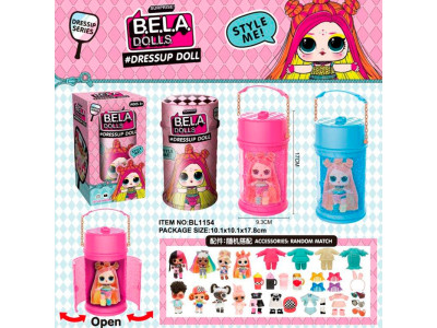 Герої LO. Bela Dolls BL1154 (84шт/2) мають різнокольорове волосся капсула BL1154