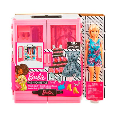 Шафа-валіза для одягу Barbie [977156] GBK12