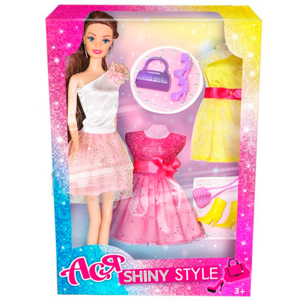 Лялька Ася 28см з аксес.-Блискучий стиль;вар.2 35066 Лялька Ася 28см з аксес.-Блискучий стиль;вар.2 35066