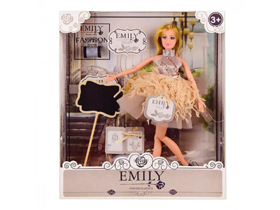 Іграшка лялька "Emily" арт. QJ090 з аксес у кор. 258*65*325 см QJ090