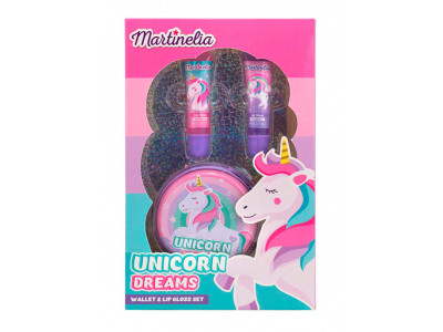 MARTINELIA UNICORN DREAMS Набір блиск для губ 2 шт. з гаманцем 30519