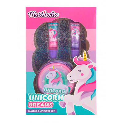 MARTINELIA UNICORN DREAMS Набір блиск для губ 2 шт. з гаманцем 30519