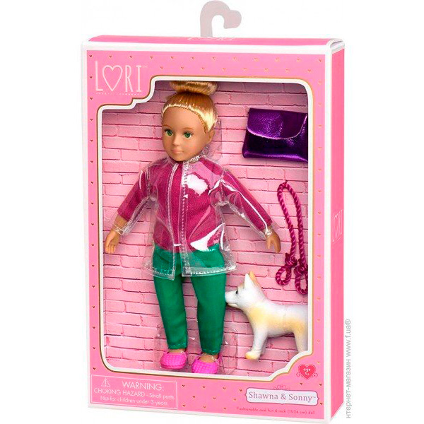 Лялька Лорі LORI 15 см Шауна з собачкою Сонні LO31025Z