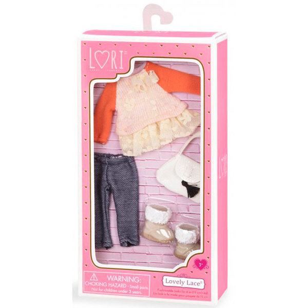 Набір одягу для ляльок LORI з мереживами LO30002Z